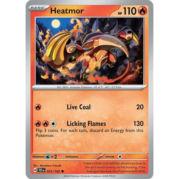 Pokemon Scarlet & Violet Temporal Forces Common Heatmor #31