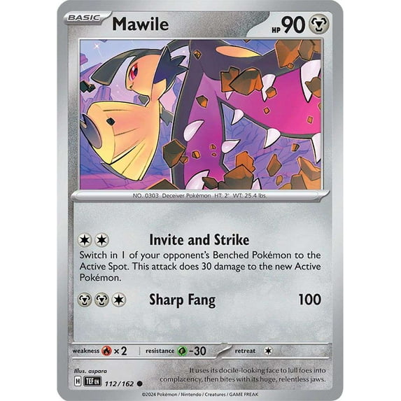 Pokemon Scarlet & Violet Temporal Forces Common Mawile #112