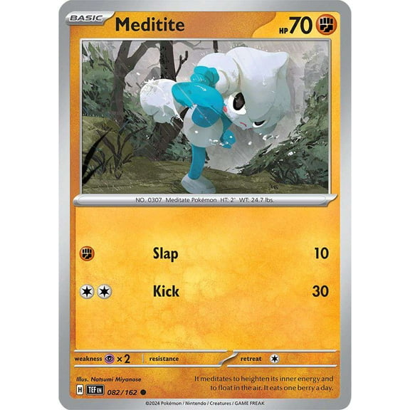 Pokemon Scarlet & Violet Temporal Forces Common Meditite #82