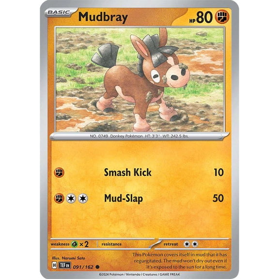 Pokemon Scarlet & Violet Temporal Forces Common Mudbray #91