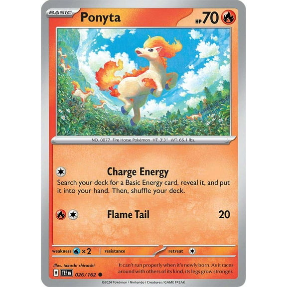 Pokemon Scarlet & Violet Temporal Forces Common Ponyta #26