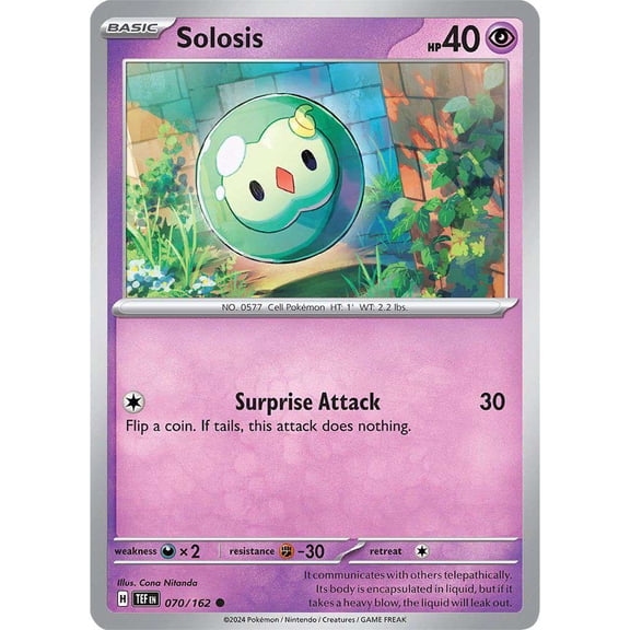 Pokemon Scarlet & Violet Temporal Forces Common Solosis #70