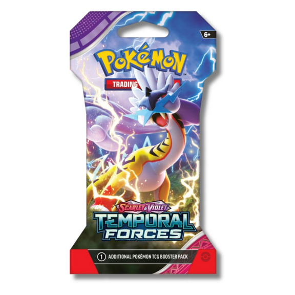Pokemon Scarlet & Violet Temporal Forces Sleeved Booster | Raging Bolt