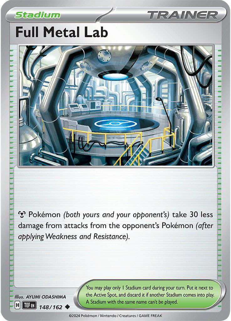 Pokemon Scarlet & Violet Temporal Forces Uncommon Full Metal Lab Stadium #148 - Walmart.com Pokemon Scarlet & Violet Temporal Forces Uncommon Full Metal Lab Stadium #148 - Walmart.com