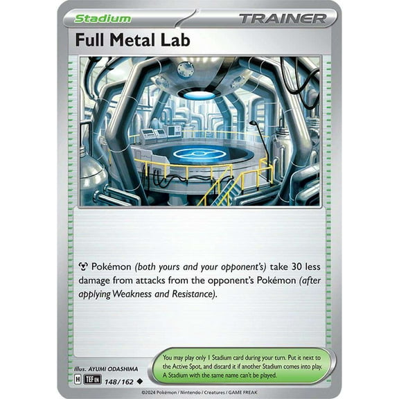Pokemon Scarlet & Violet Temporal Forces Uncommon Full Metal Lab Stadium #148