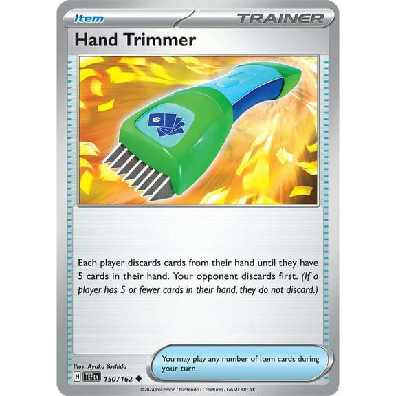 Pokemon Scarlet & Violet Temporal Forces Uncommon Hand Trimmer #150