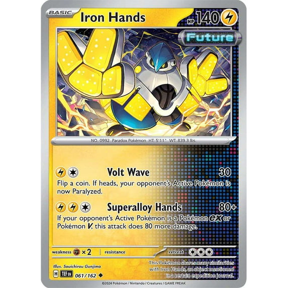 Pokemon Scarlet & Violet Temporal Forces Uncommon Iron Hands #61