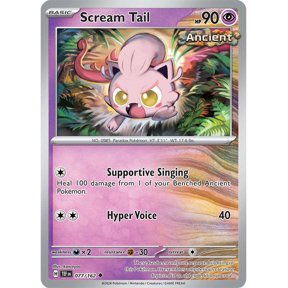 Pokemon Scarlet & Violet Temporal Forces Uncommon Scream Tail #77