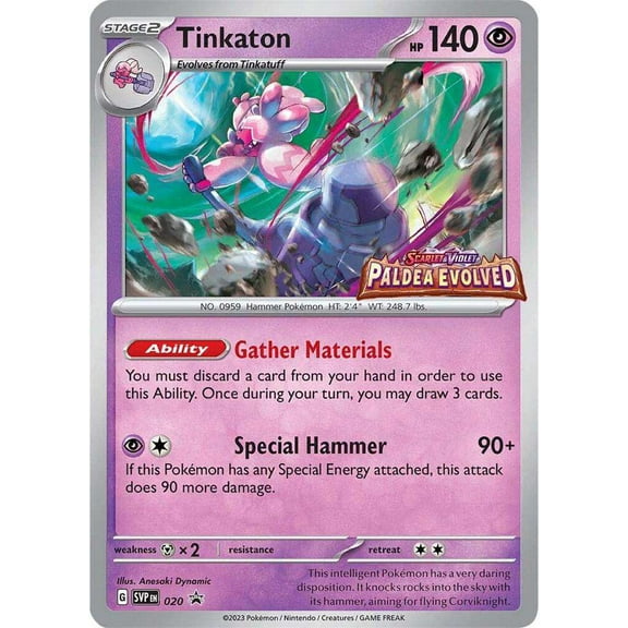 Pokemon Scarlet & Violet  Tinkaton Promo Single Card