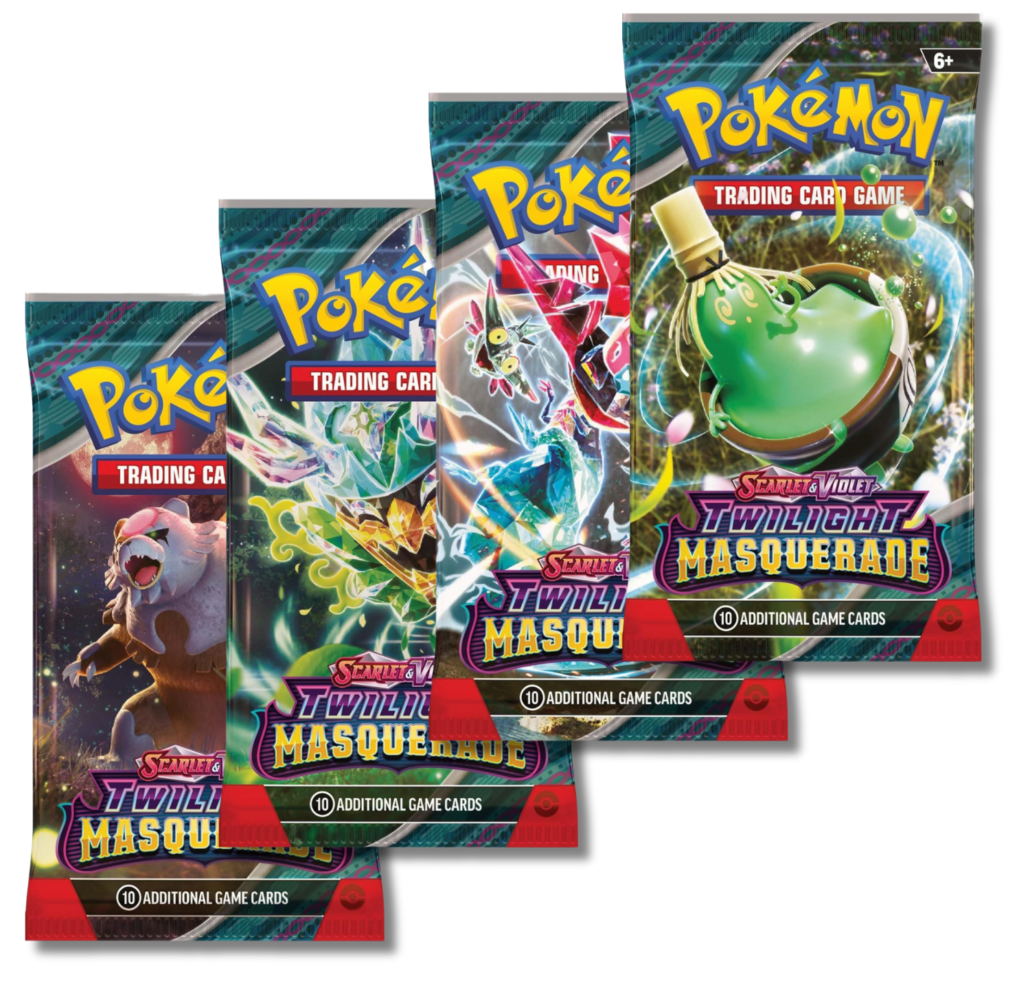 Masquerade モーティス SR4枚セット Pokemon Scarlet and Violet Twilight Masquerade Booster Pack Set, 4