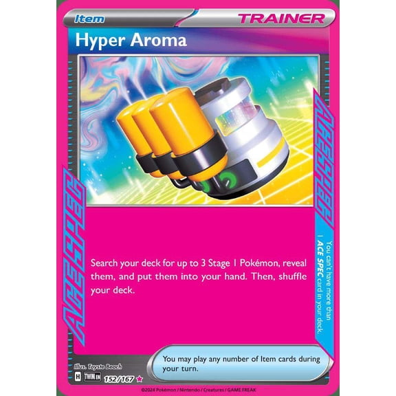 Pokemon Scarlet & Violet Twilight Masquerade ACE SPEC Rare Hyper Aroma #152