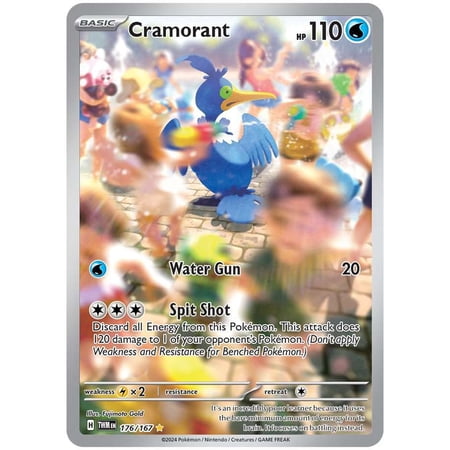 Pokemon Scarlet & Violet Twilight Masquerade Illustration Rare Cramorant #176