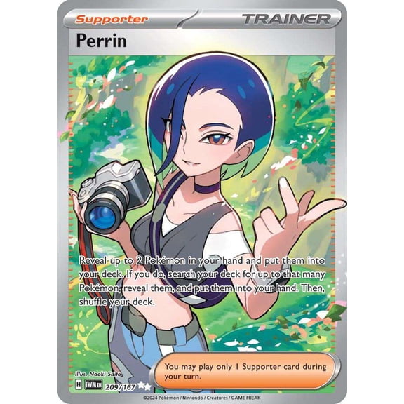 Pokemon Scarlet & Violet Twilight Masquerade Ultra Rare Perrin #209