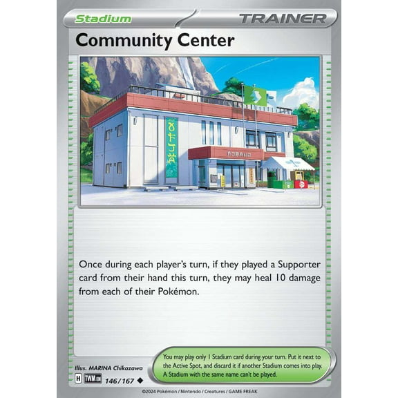 Pokemon Scarlet & Violet Twilight Masquerade Uncommon Community Center Stadium #146