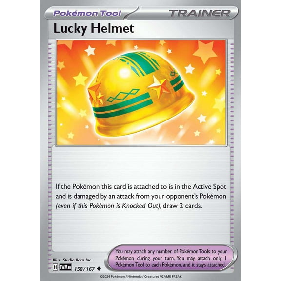 Pokemon Scarlet & Violet Twilight Masquerade Uncommon Lucky Helmet #158
