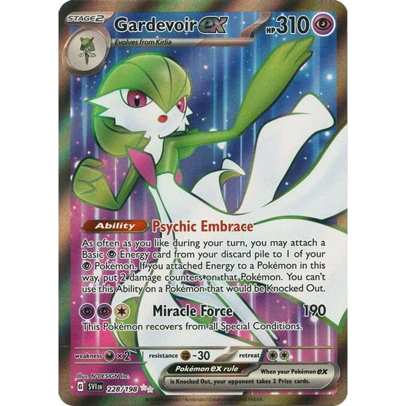 Pokemon Scarlet & Violet Ultra Rare Gardevoir ex #228/198