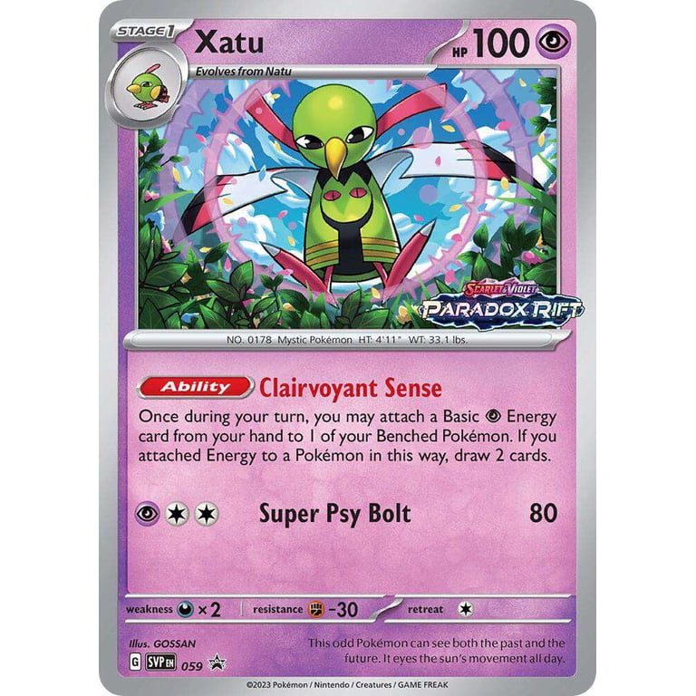 911 pokemon card Pokemon Scarlet & Violet Xatu Promo Single Card