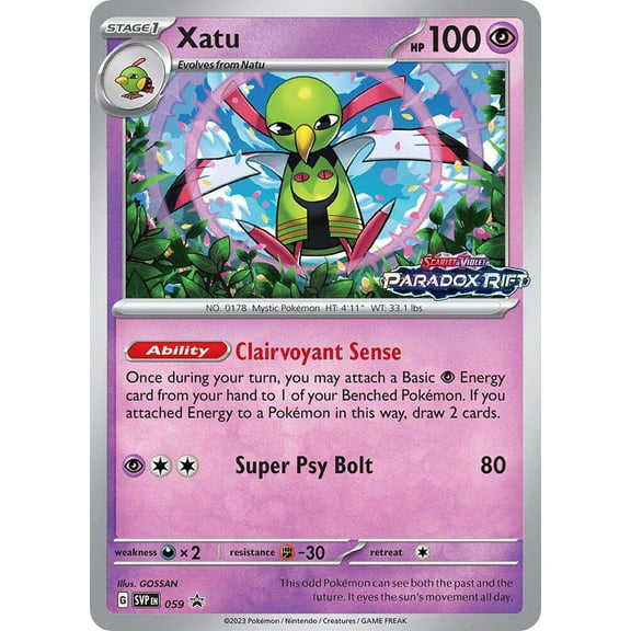 Pokemon Scarlet & Violet Xatu Promo Single Card