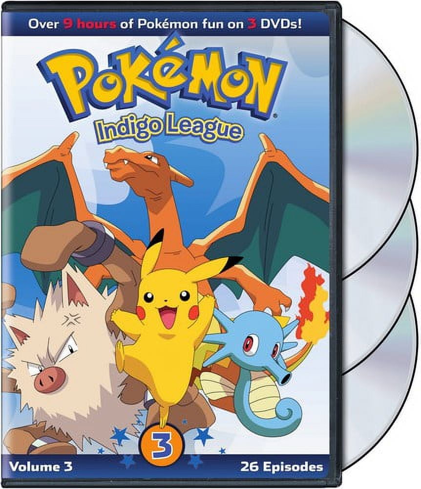 Pokemon:S1 Indigo League, P1 Box (DVD)  Pokemon indigo league, Pokemon  poster, Pokemon tv