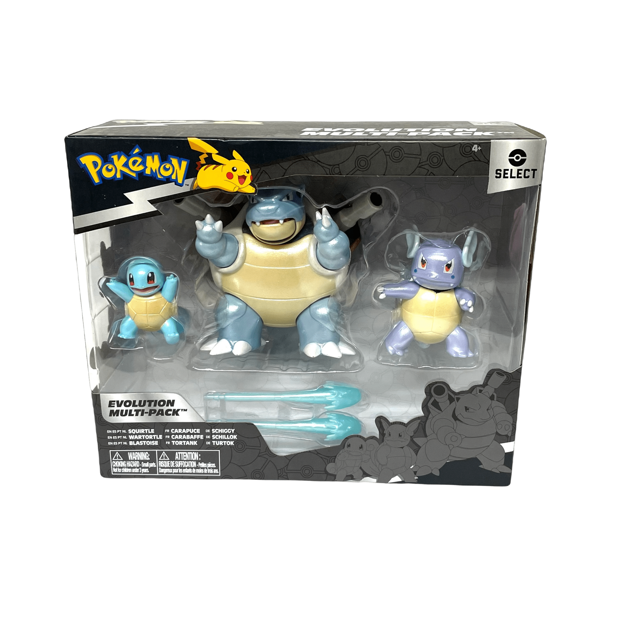 Pokémon Evolution Multi Pack Squirtle, Wartortle e Blastoise 3289