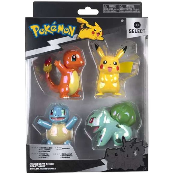 Pokemon Select Battle Action Figure 4 Bulbasaur Squirtle Charmander Pikachu New
