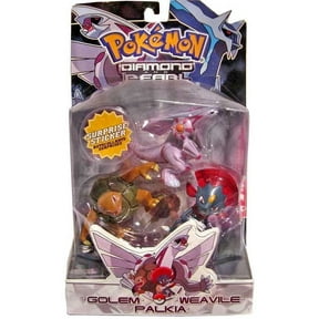 Pokemon Series 2 Palkia, Weavile & Golem Figure 3-Pack