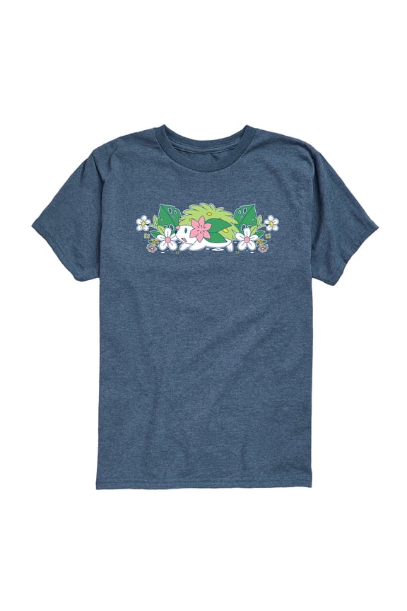 Pokemon - Shaymin Floral - Youth Boys Short Sleeve Graphic T-Shirt