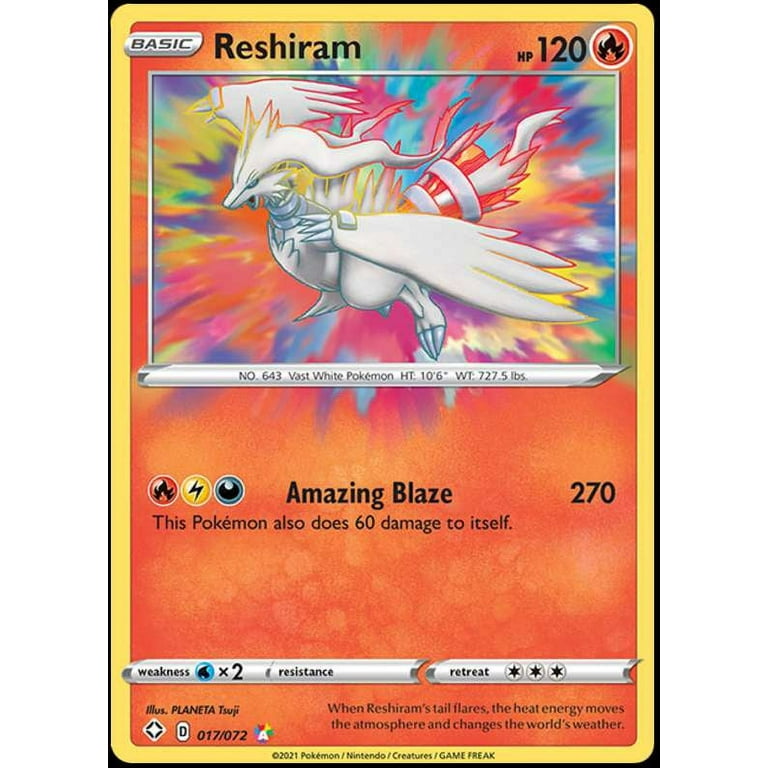 Reshiram 017/072 Pokemon Amazing Rare 2021 Shining Fates