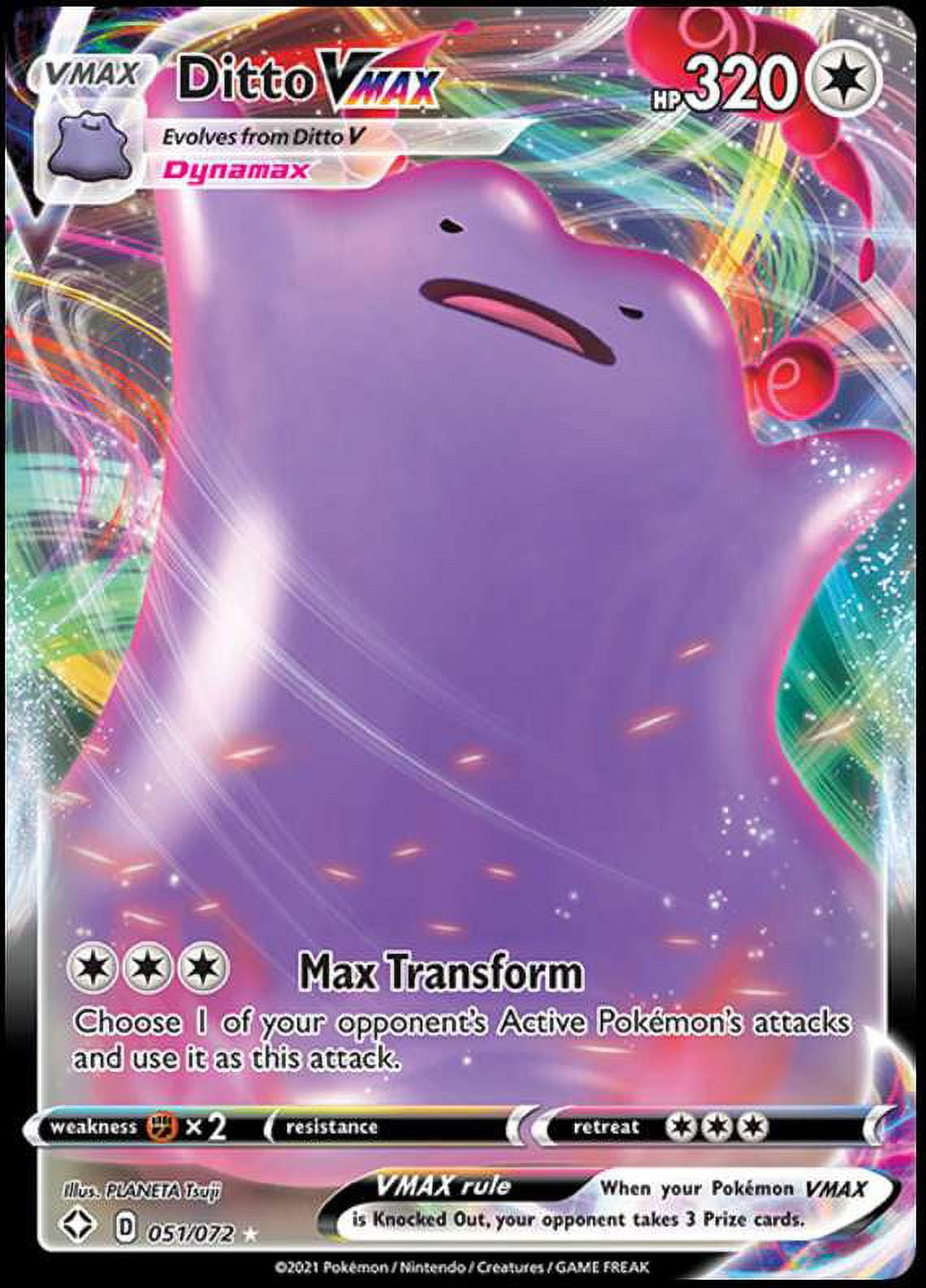 Pokemon Shining Fates Ditto VMAX #51 