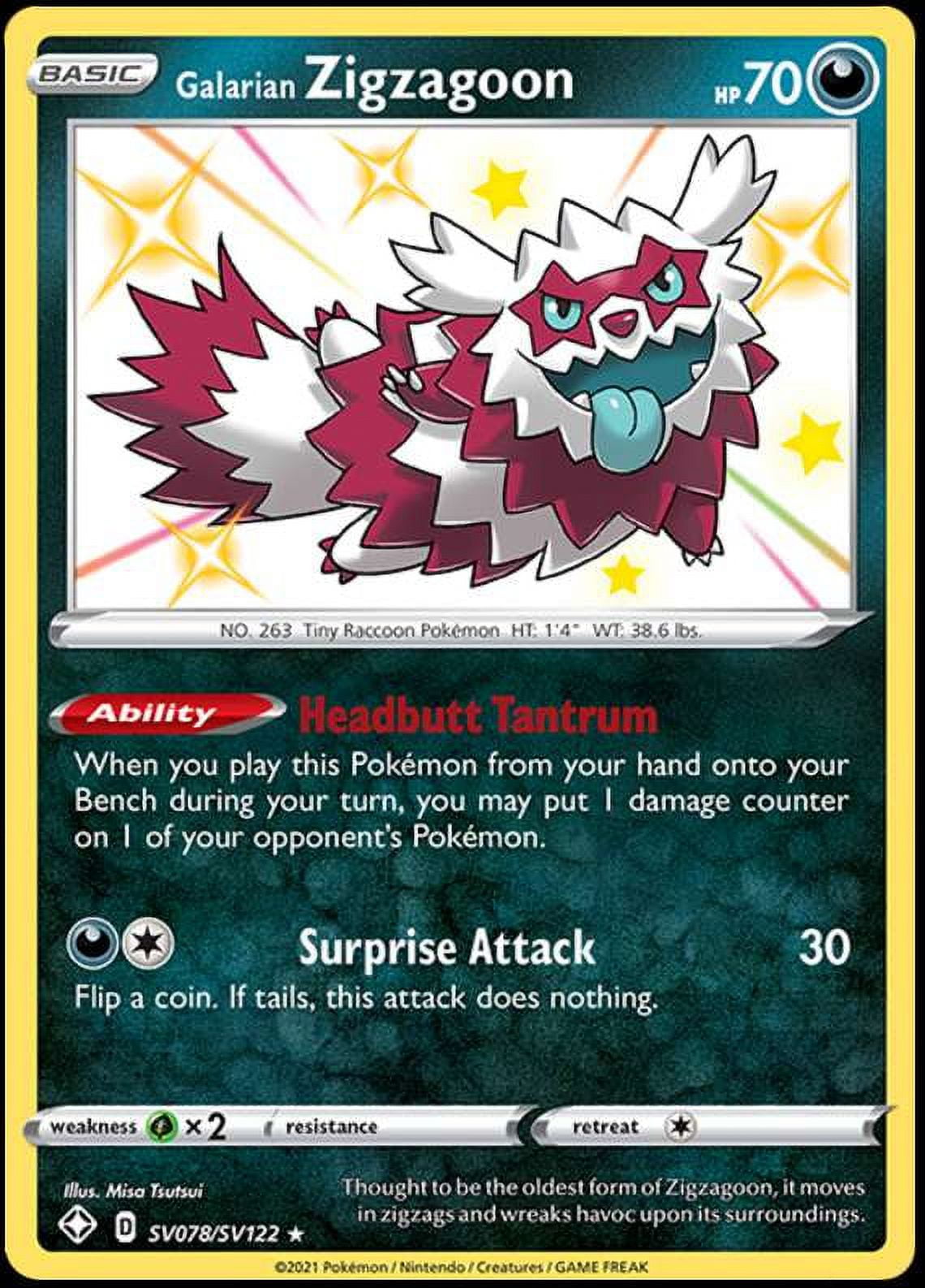 Galarian Farfetch'd 2021 Shining Fates Shiny Holo Rare #SV063