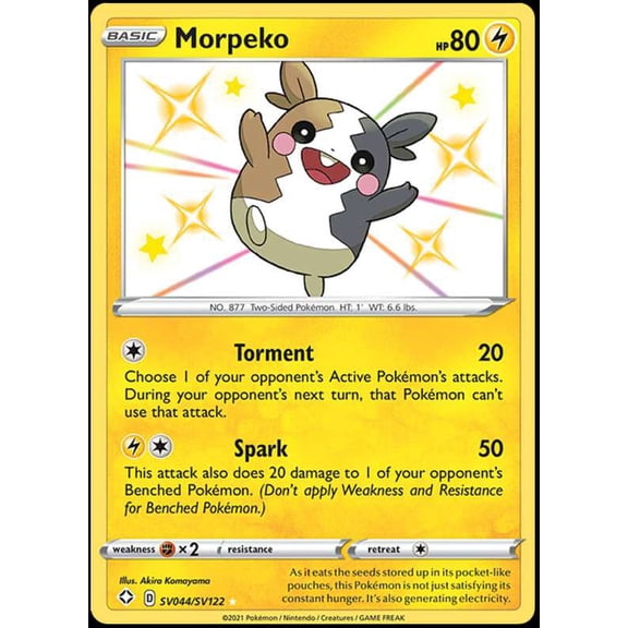 Pokemon Shining Fates Shiny Rare Morpeko SV044