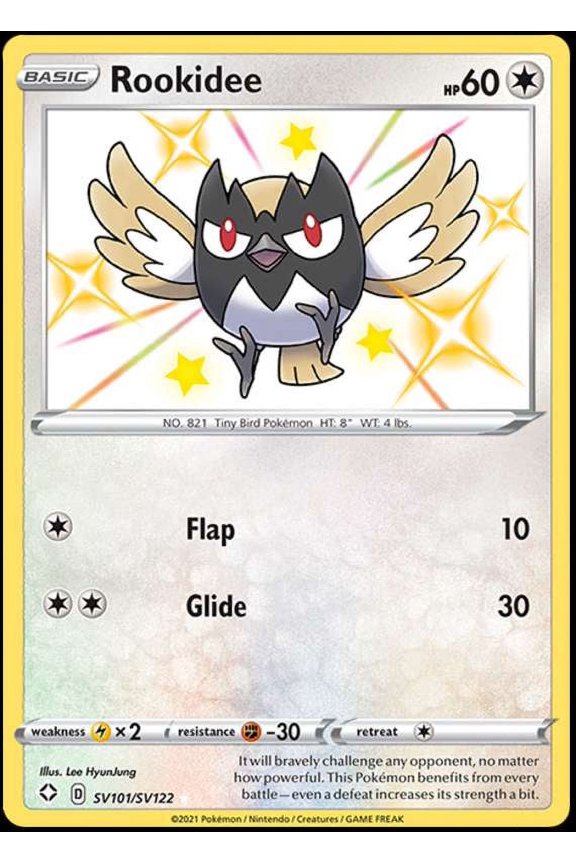 Pokemon Shining Fates Shiny Rare Rookidee SV101