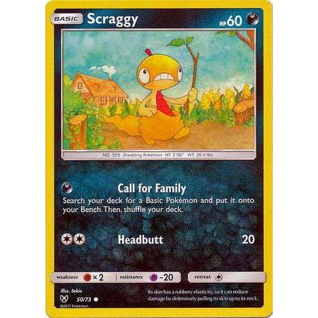 Pokemon Shining Legends Common Scraggy #50