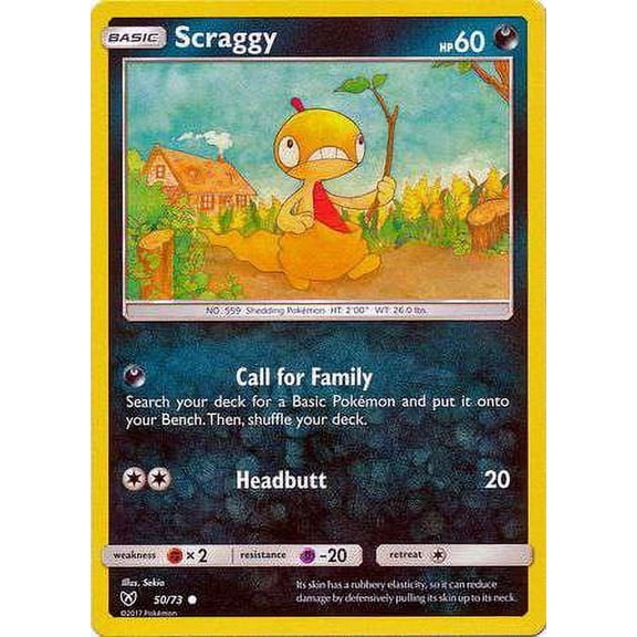 Pokemon Shining Legends Common Scraggy #50