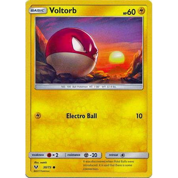 Pokemon Shining Legends Common Voltorb #30