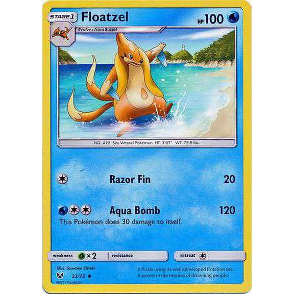 Pokemon Shining Legends Uncommon Floatzel #23