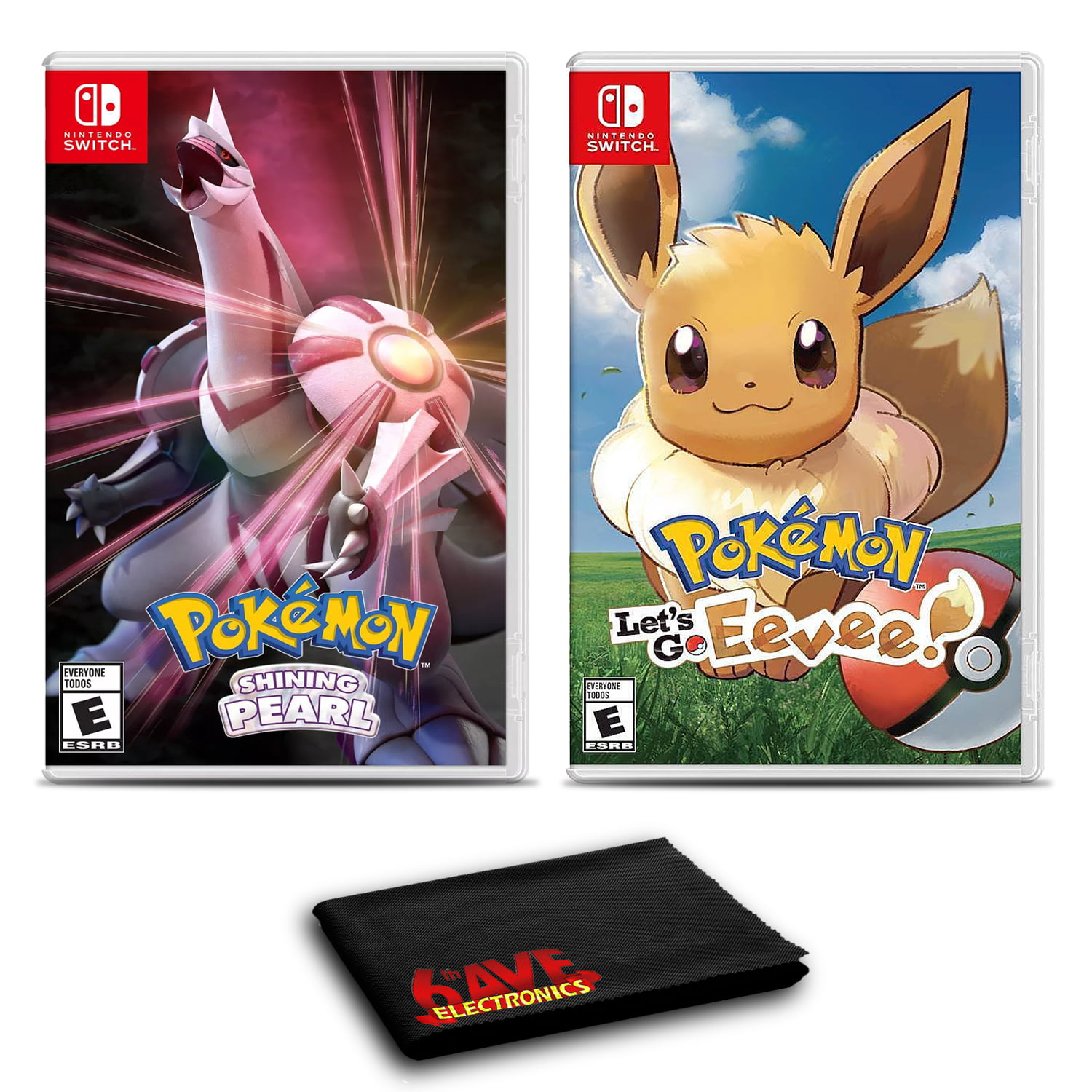 Pokemon Shining Pearl and Pokemon: Let's Go, Eevee - Two Pack Game