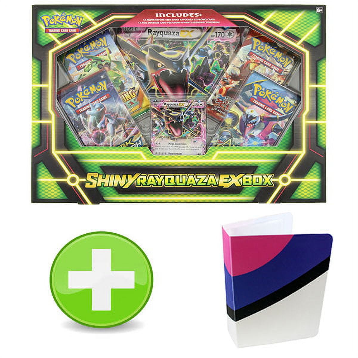 Pokemon Shiny Rayquaza EX Box with 1 Master Ball Colorway Mini Binder 