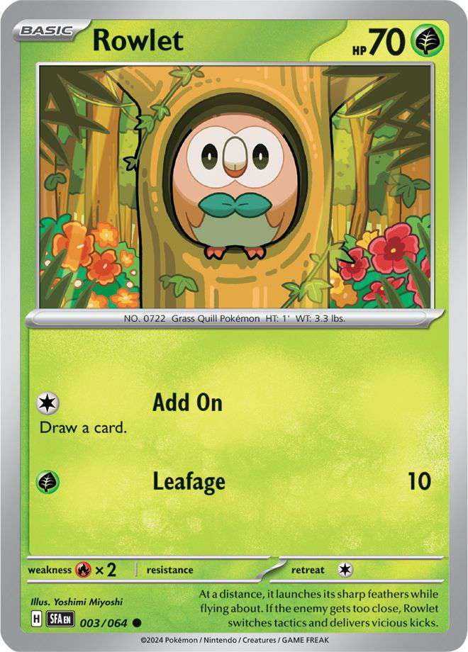 pokemon shrouded fable card value - Scarlet & Violet - - Haxorus - 046/64 Pokemon Shrouded Fable Common Rowlet