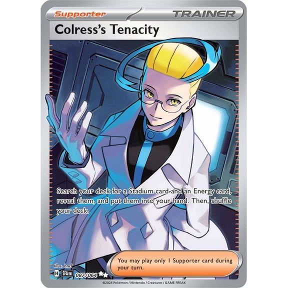 Pokemon Shrouded Fable Ultra Rare Colress's Tenacity #87