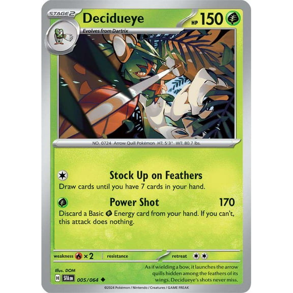 Pokemon Shrouded Fable Uncommon Decidueye #5