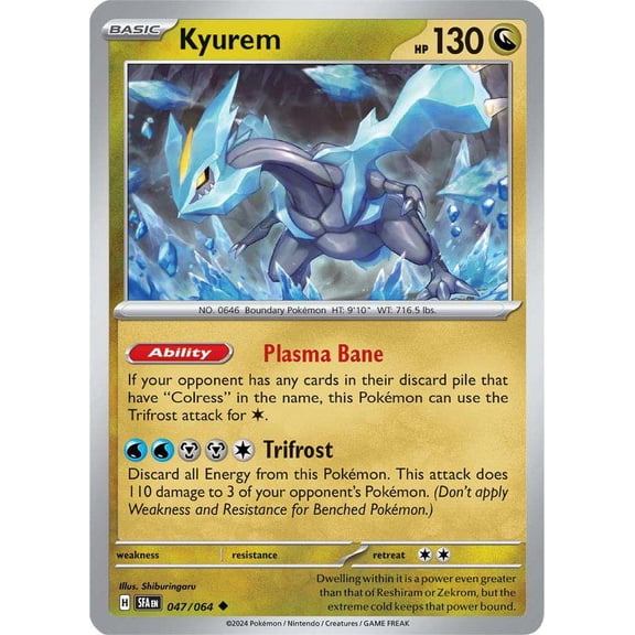 Pokemon Shrouded Fable Uncommon Kyurem #47