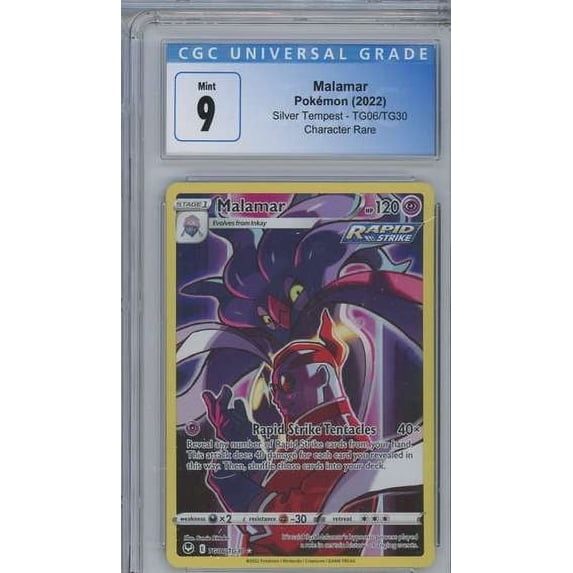 Pokemon Silver Tempest Malamar Graded Card (CGC 9)