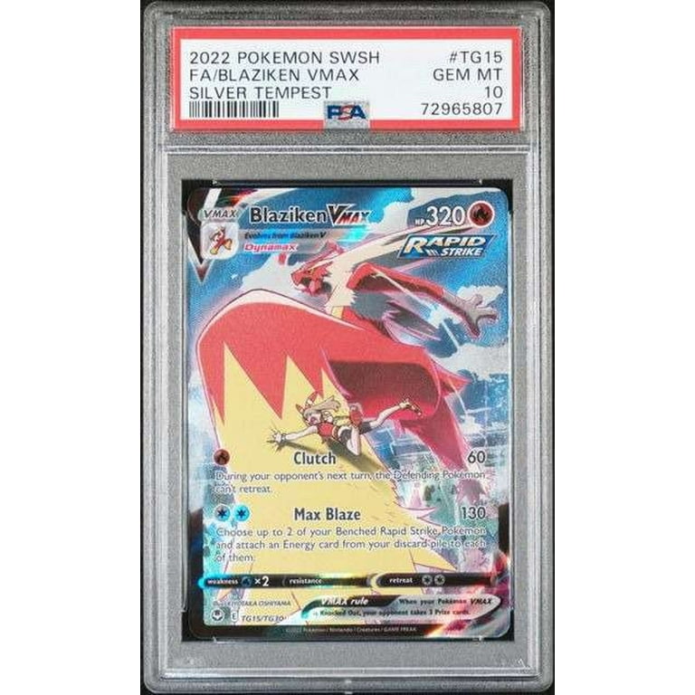 Pokemon Silver Tempest Rare Blaziken Vmax (PSA 10) - Walmart.com