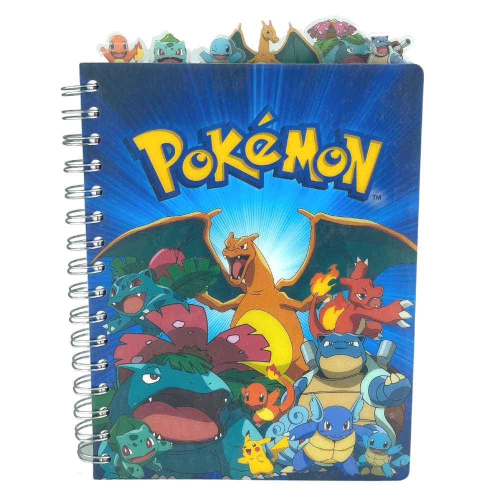 Pokemon Spiral Notebook Writing Journal with 6 Tab Dividers for Adults and  Kids 8 x 7