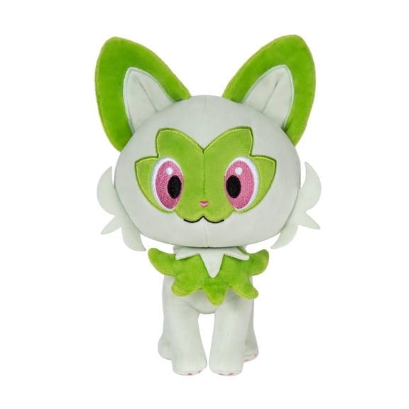 Pokemon Sprigatitio Plush - 8-Inch Soft Plush with Authentic Details