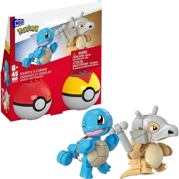 MEGA Pokemon Squirtle & Cubone 2-Pack Set