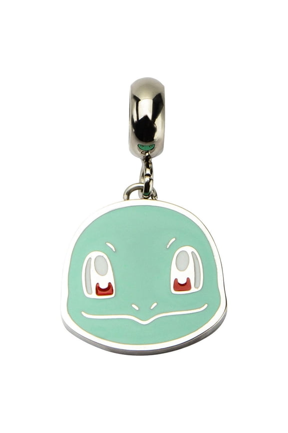Pokemon Squirtle Face Dangle Bead Stainless Steel Charm