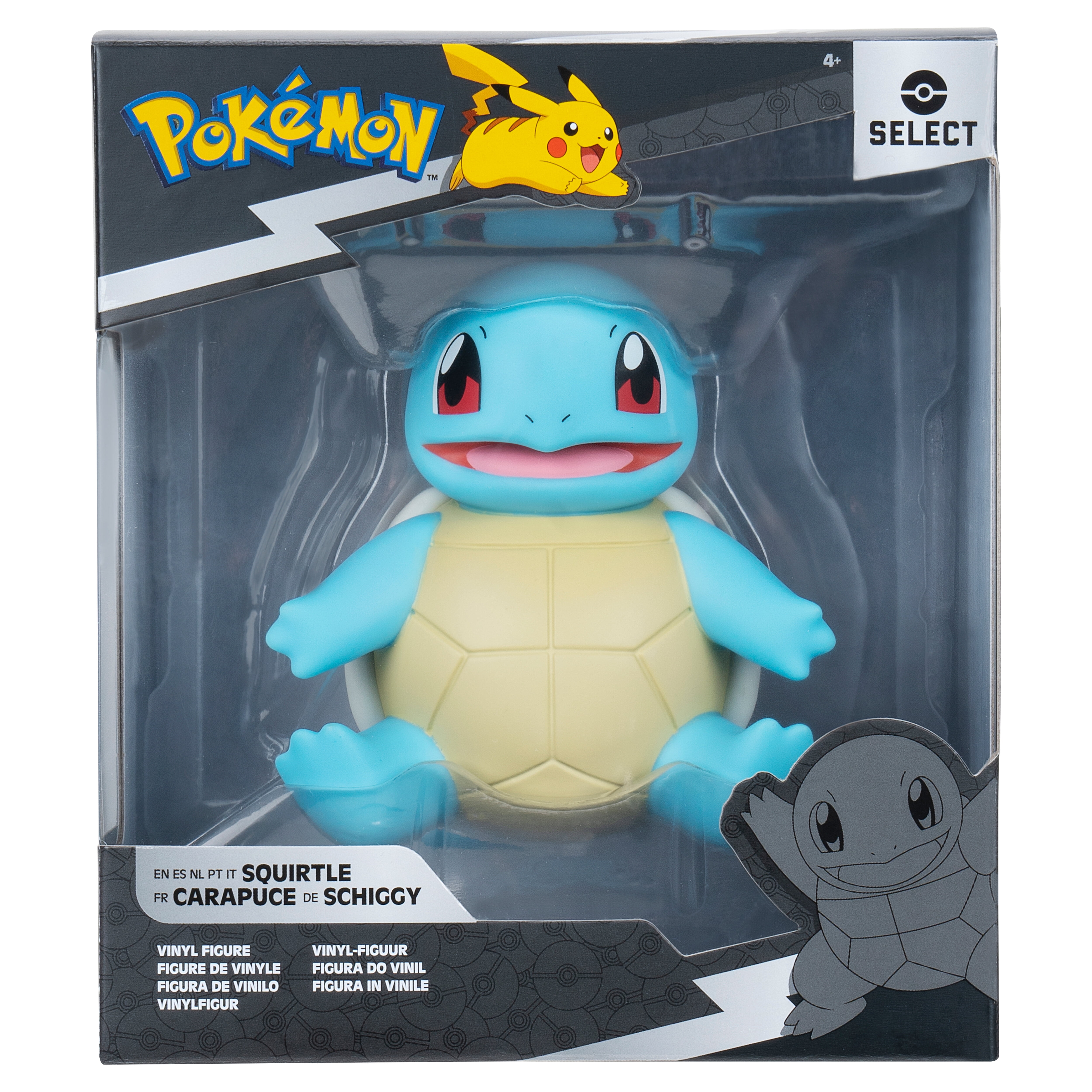 Pokemon Squirtle Select Vinyl Figure - 4-Inch Figure Made from High-Quality Vinyl