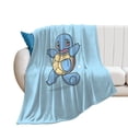 thumbnail image 1 of Pokemon Squirtle Throw Blanket Cute Flannel for Boys Girls Men Women, 1 of 7
